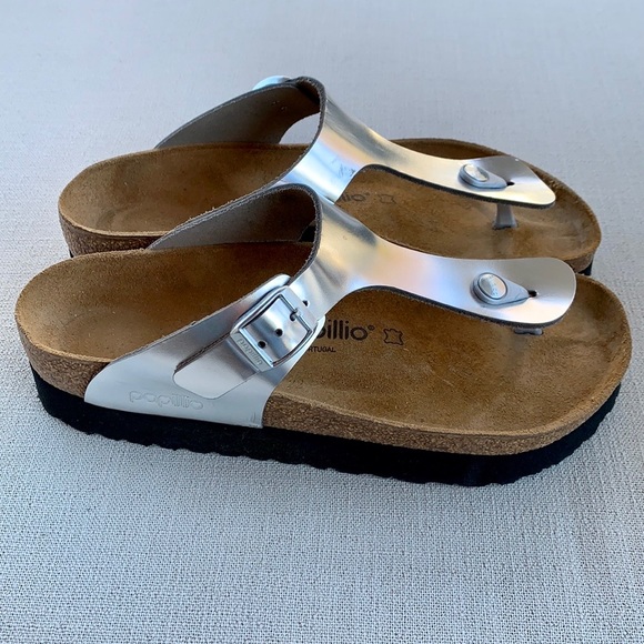 BIRKENSTOCK PAPILLIO Gizeh Platform Leather Thong - Picture 2 of 12